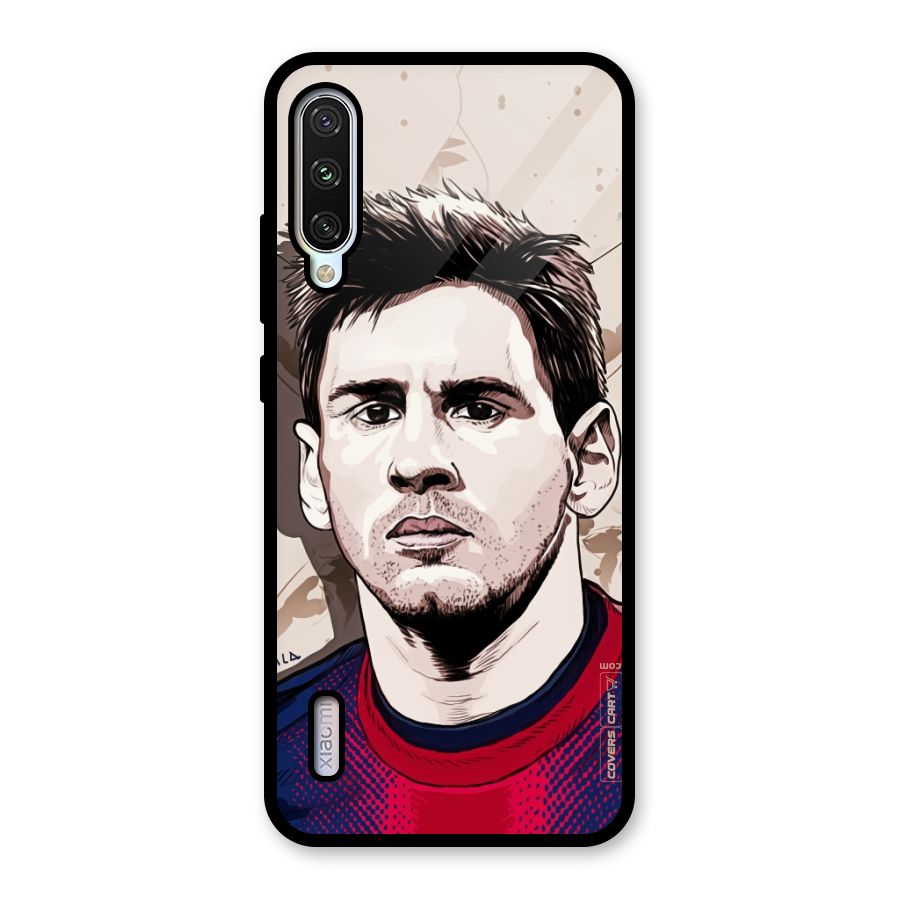 Barca King Messi Glass Back Case for Mi A3