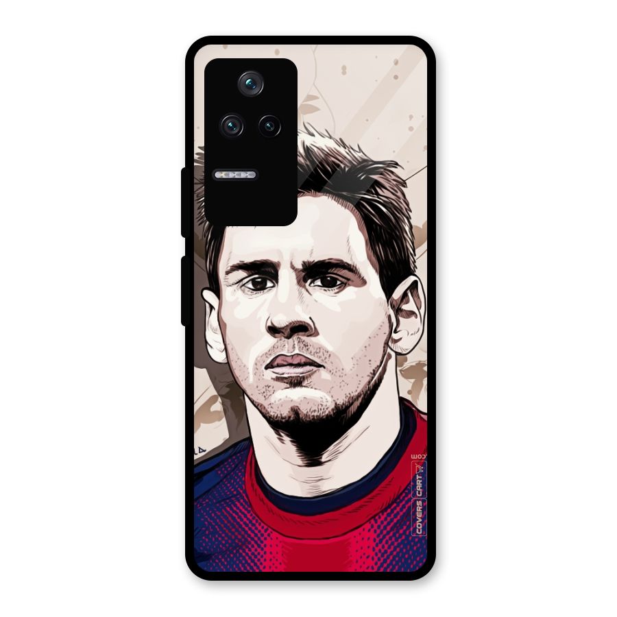 Barca King Messi Glass Back Case for Poco F4 5G