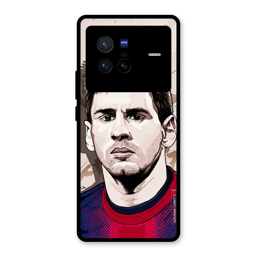 Barca King Messi Glass Back Case for Vivo X80