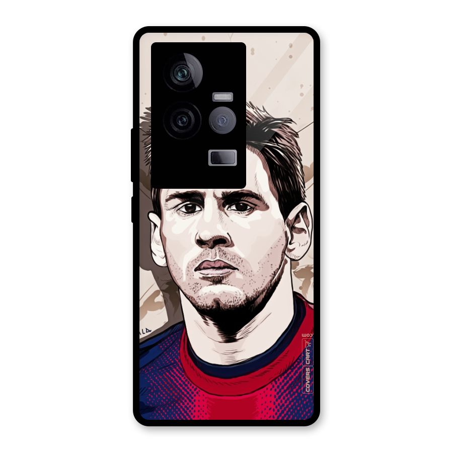 Barca King Messi Glass Back Case for Vivo iQOO 11 5G
