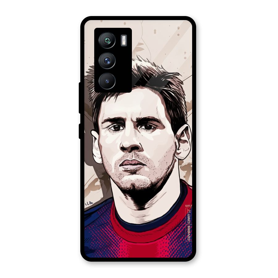 Barca King Messi Glass Back Case for Vivo iQOO 9 SE