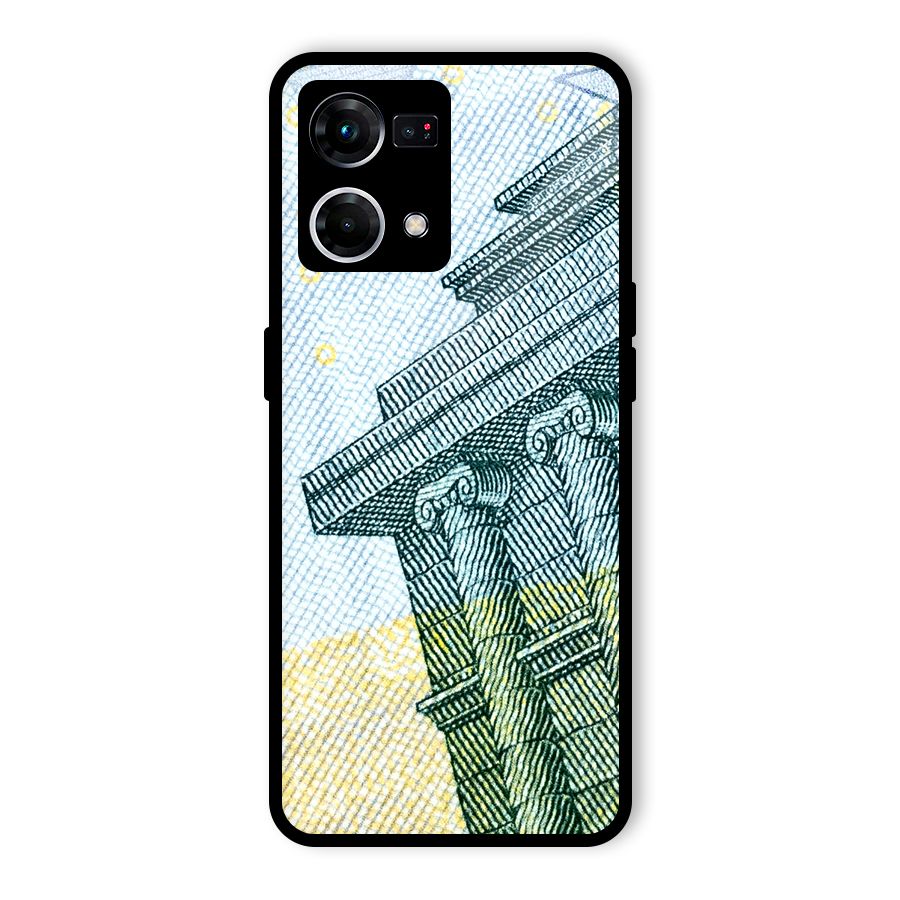 Baroque and Rococo style Glass Back Case for Oppo F21s Pro 4G