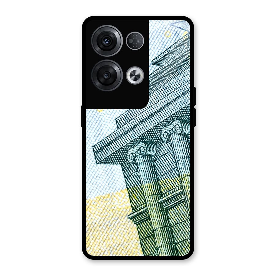 Baroque and Rococo style Glass Back Case for Oppo Reno8 Pro 5G