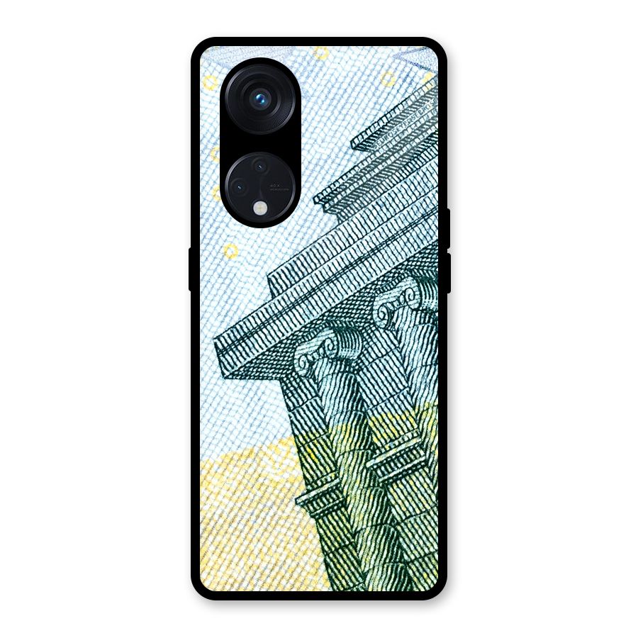 Baroque and Rococo style Glass Back Case for Reno8 T 5G