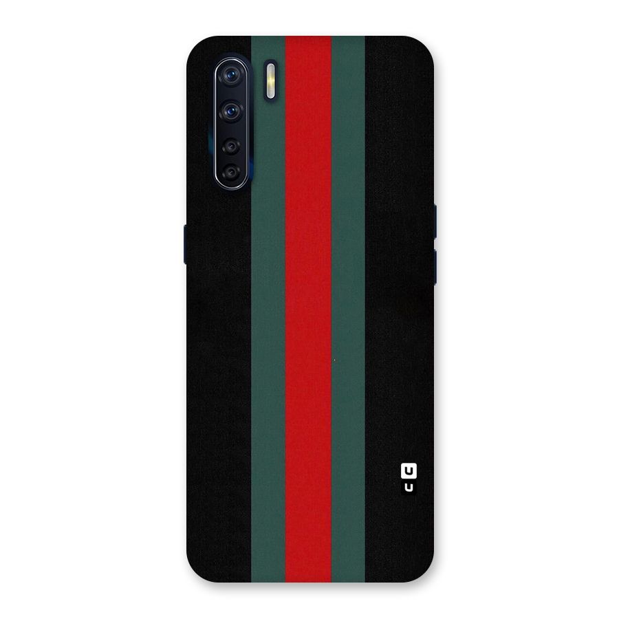 Basic Colored Stripes Back Case for Oppo F15