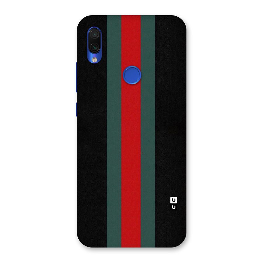 Basic Colored Stripes Back Case for Redmi Note 7S