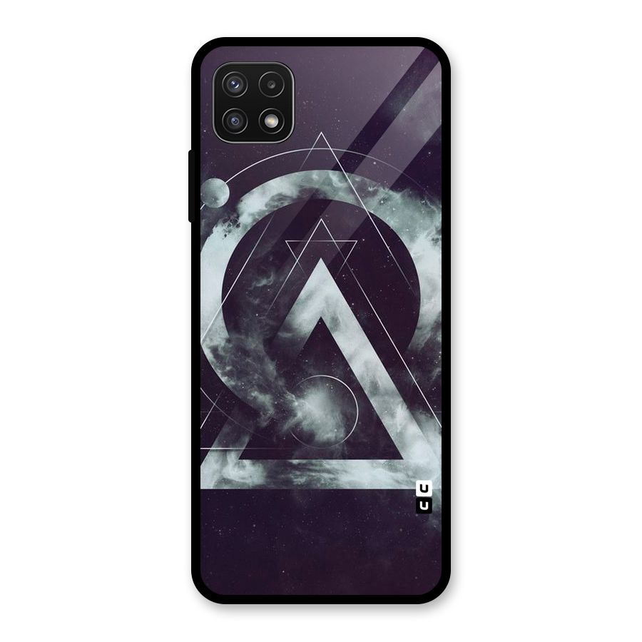 Basic Galaxy Shape Glass Back Case for Galaxy A22 5G