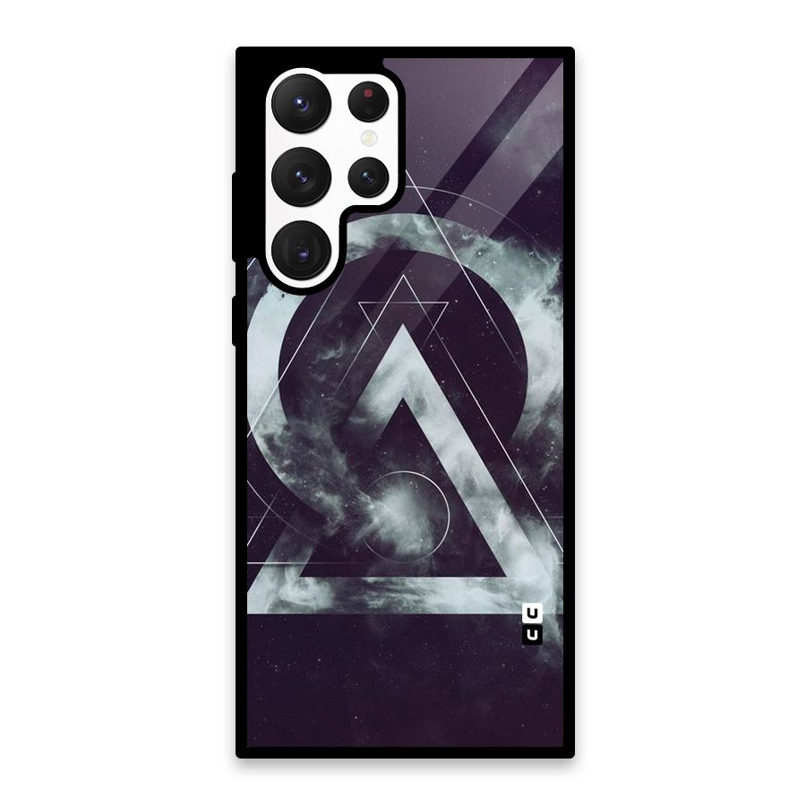 Basic Galaxy Shape Glass Back Case for Galaxy S22 Ultra 5G