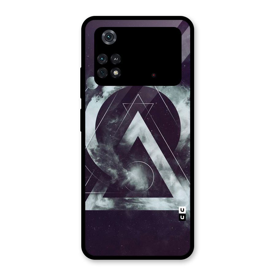 Basic Galaxy Shape Glass Back Case for Poco M4 Pro 4G