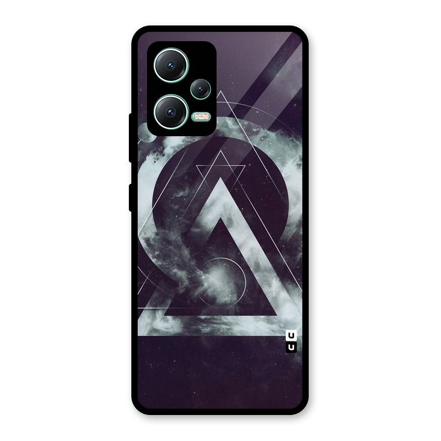 Basic Galaxy Shape Glass Back Case for Redmi Note 12 5G