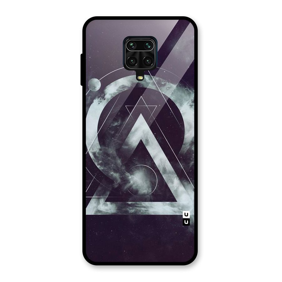 Basic Galaxy Shape Glass Back Case for Redmi Note 9 Pro