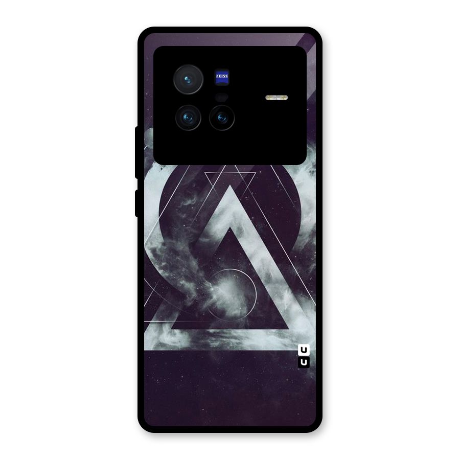 Basic Galaxy Shape Glass Back Case for Vivo X80