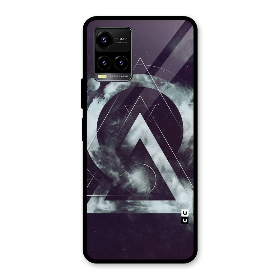 Basic Galaxy Shape Glass Back Case for Vivo Y21T