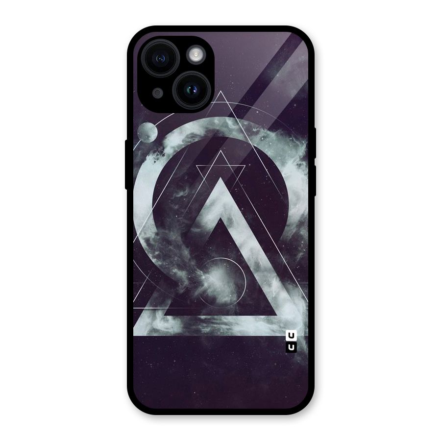 Basic Galaxy Shape Glass Back Case for iPhone 14