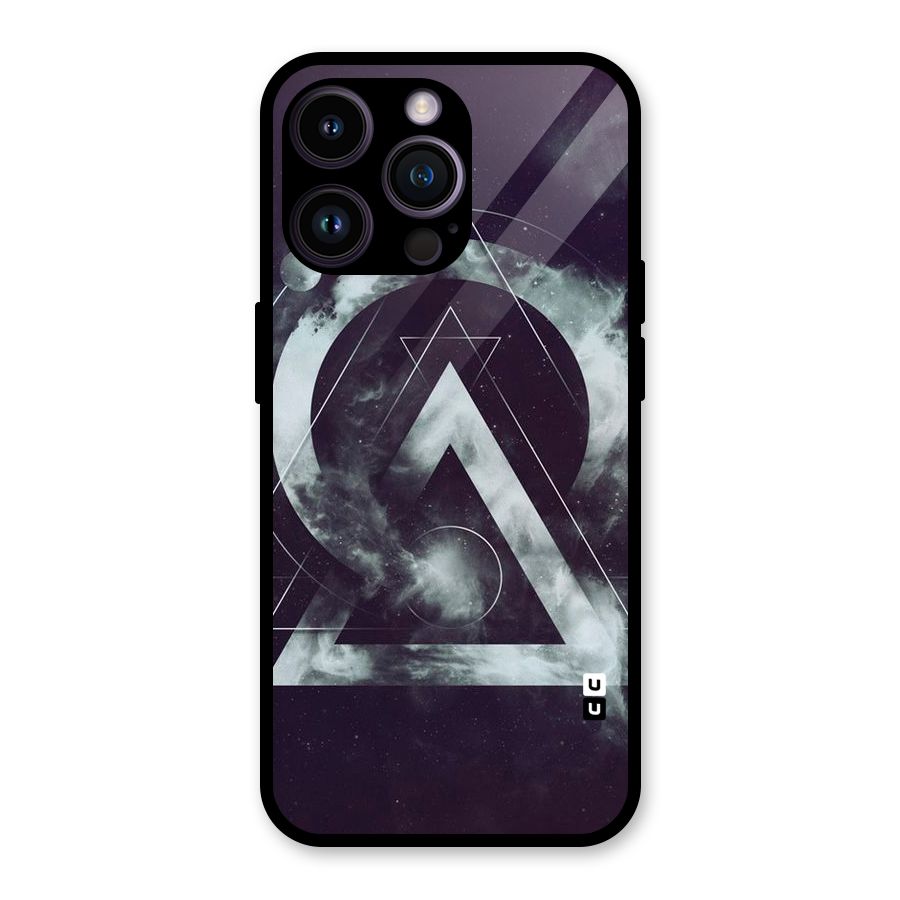 Basic Galaxy Shape Glass Back Case for iPhone 14 Pro Max