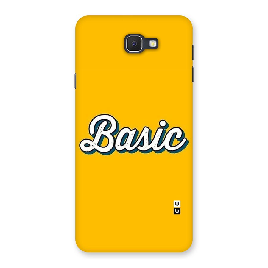 Basic Yellow Back Case for Galaxy On7 2016