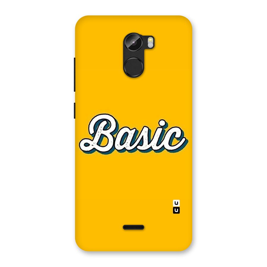 Basic Yellow Back Case for Gionee X1