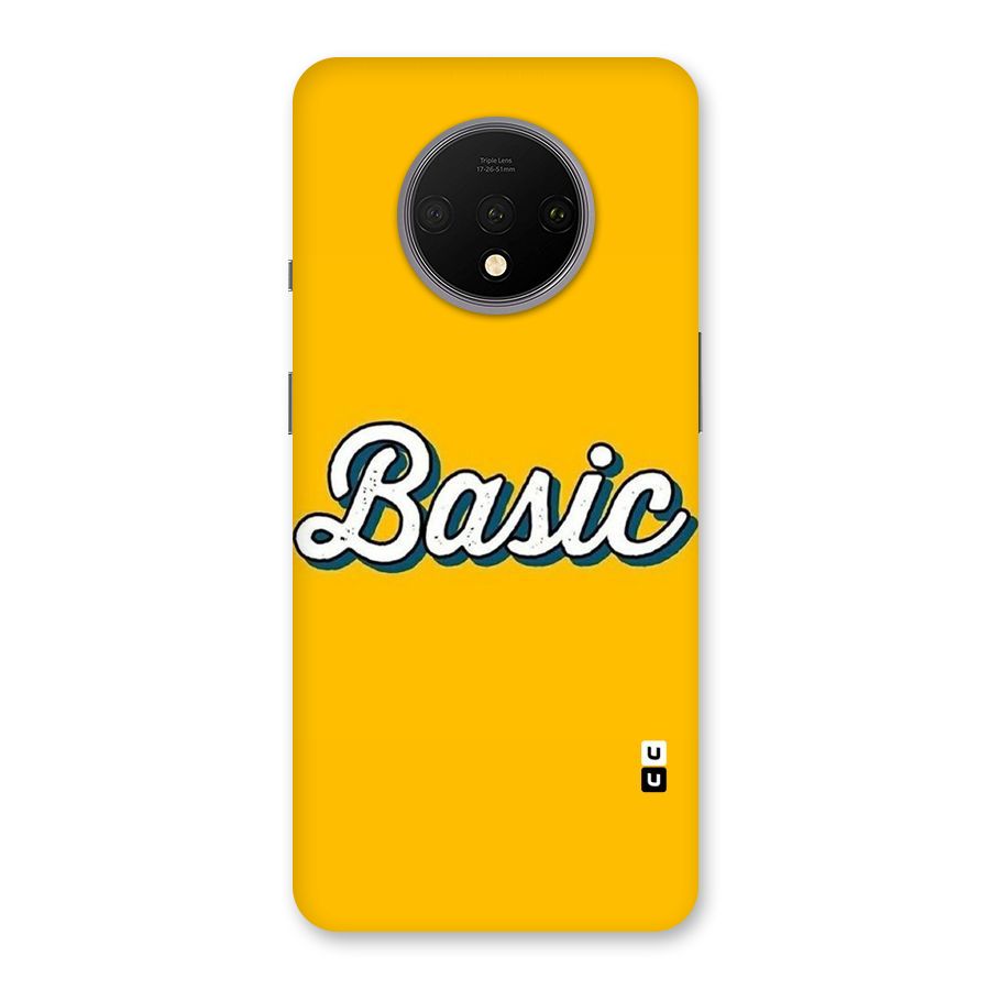 Basic Yellow Back Case for OnePlus 7T