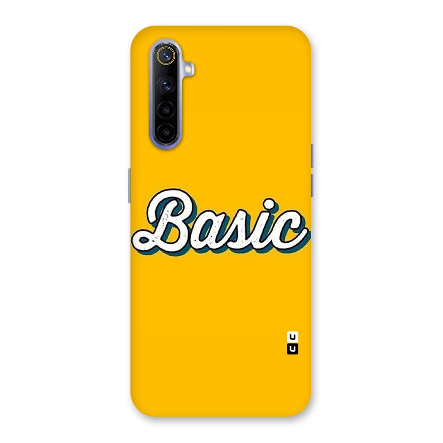 Basic Yellow Back Case for Realme 6i