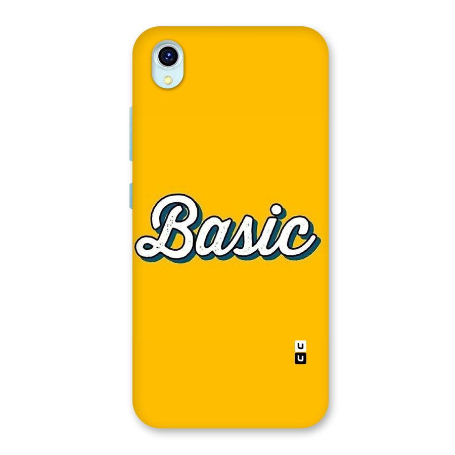 Basic Yellow Back Case for Vivo Y1s