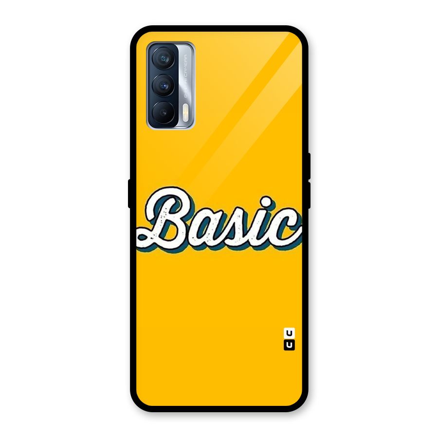 Basic Yellow Glass Back Case for Realme X7