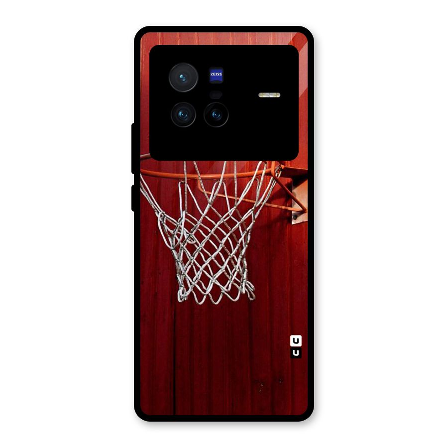 Basket Red Glass Back Case for Vivo X80