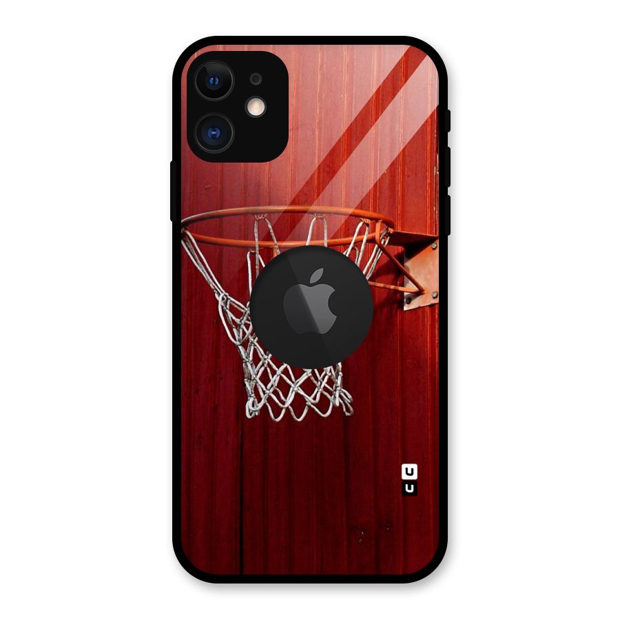 Basket Red Glass Back Case for iPhone 11 Logo Cut