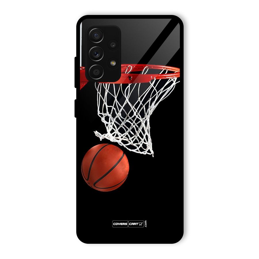 Basketball Glass Back Case for Galaxy A53 5G