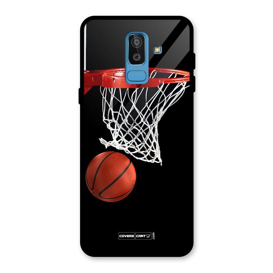 Basketball Glass Back Case for Galaxy J8