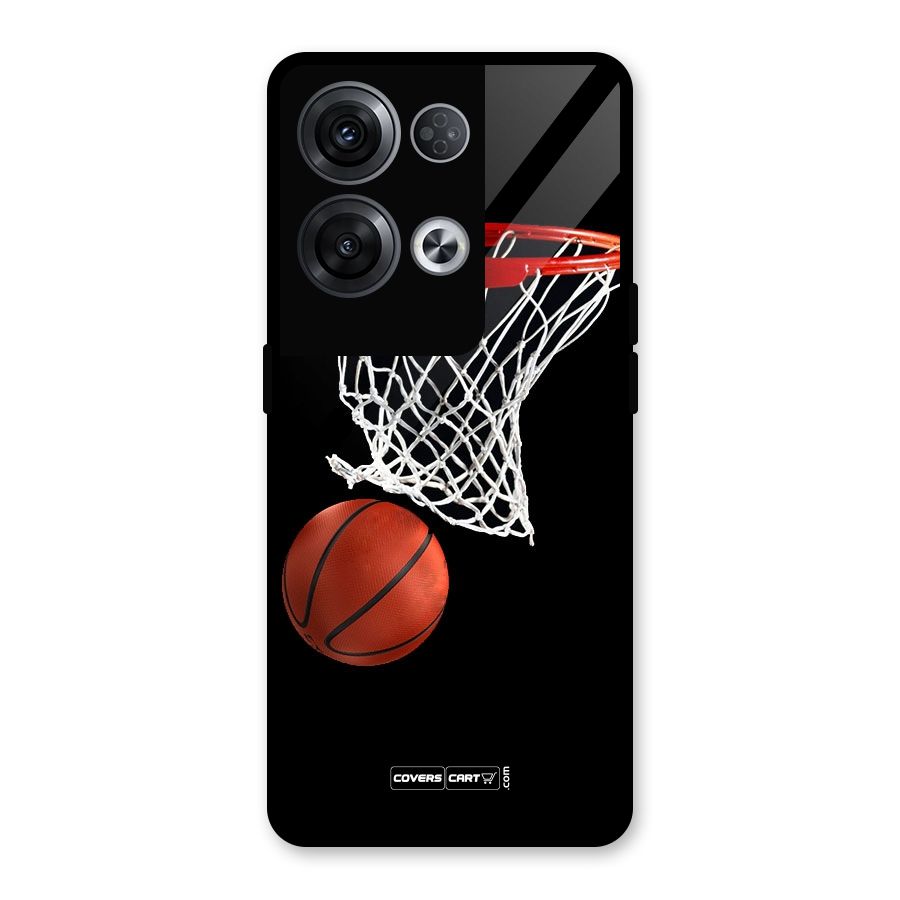 Basketball Glass Back Case for Oppo Reno8 Pro 5G