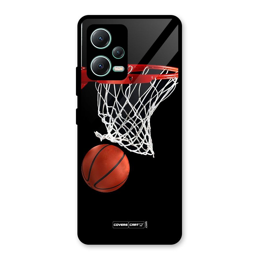 Basketball Glass Back Case for Redmi Note 12 5G