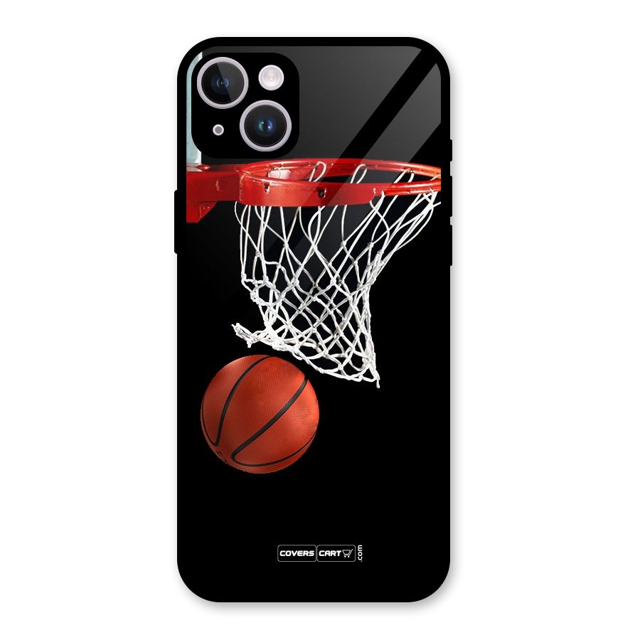 Basketball Glass Back Case for iPhone 14 Plus