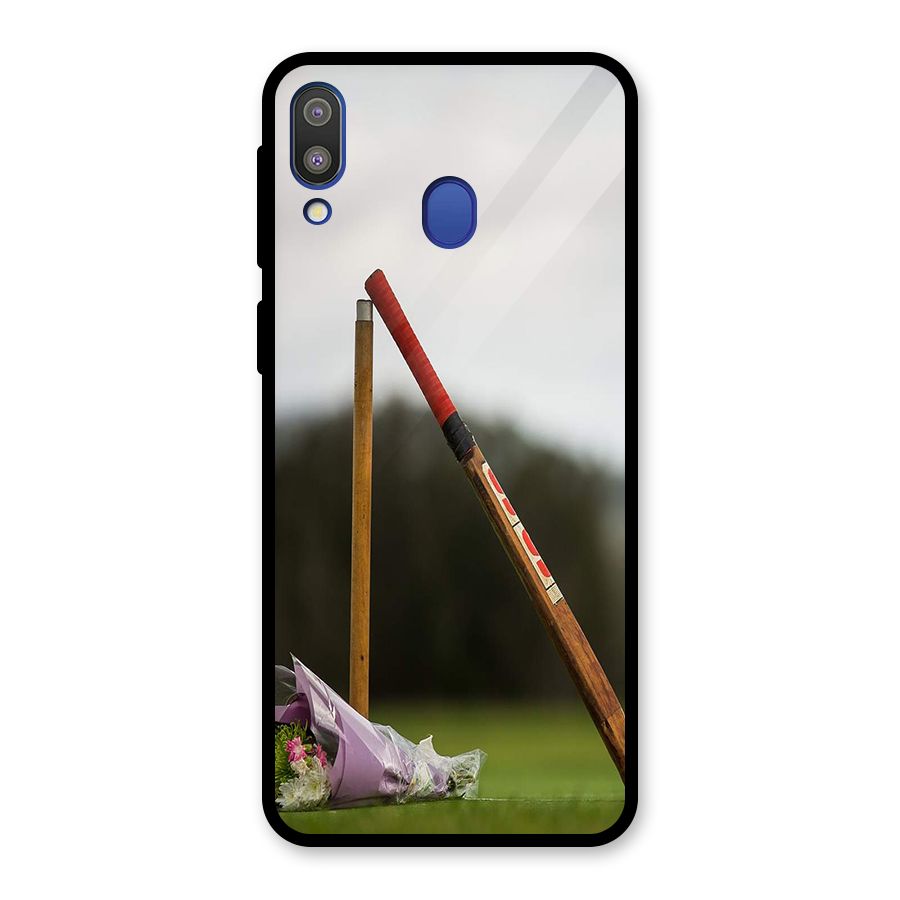Bat Wicket Glass Back Case for Galaxy M20