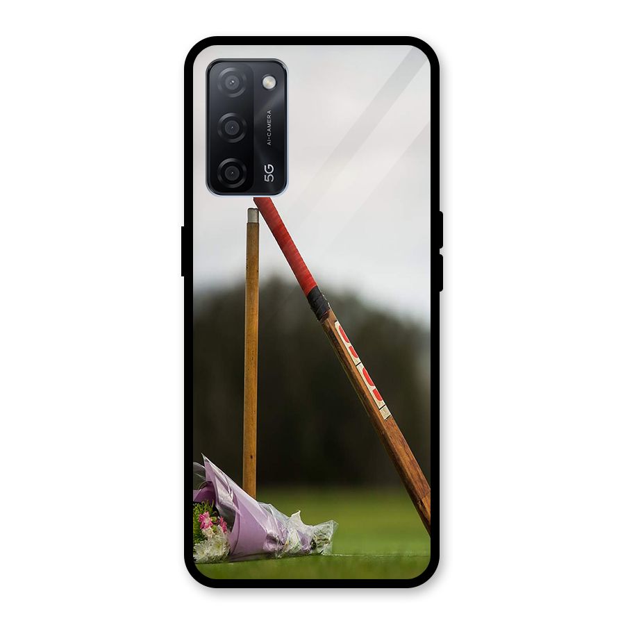 Bat Wicket Glass Back Case for Oppo A53s 5G