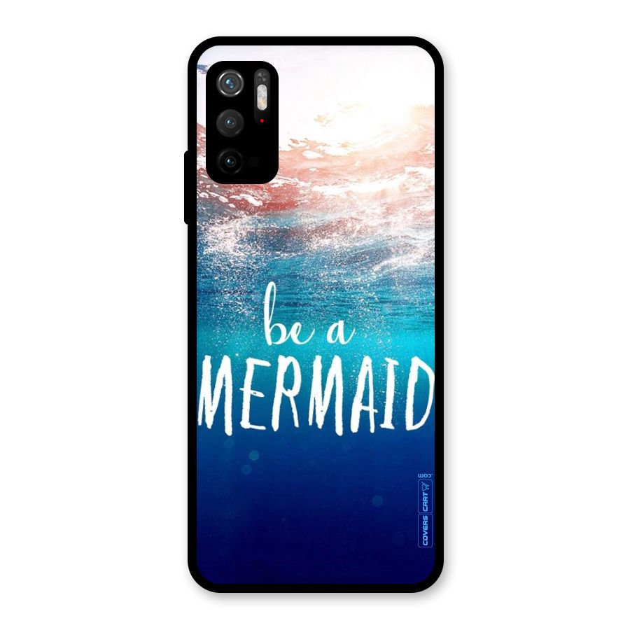 Be A Mermaid Glass Back Case for Poco M3 Pro 5G