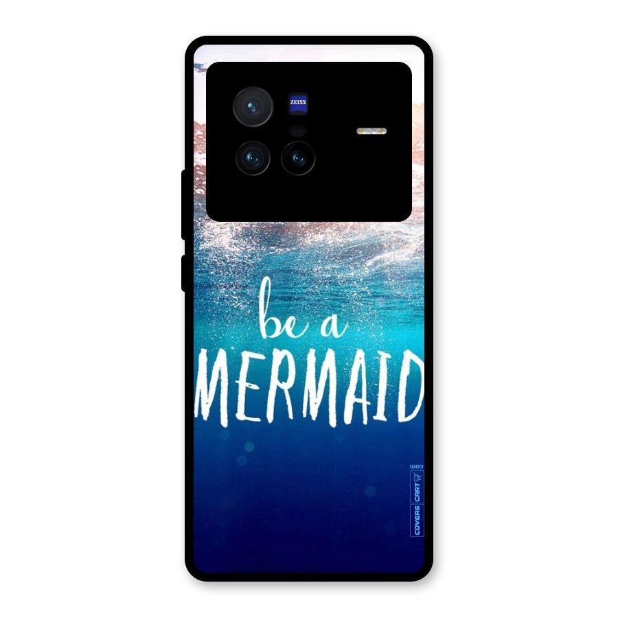 Be A Mermaid Glass Back Case for Vivo X80