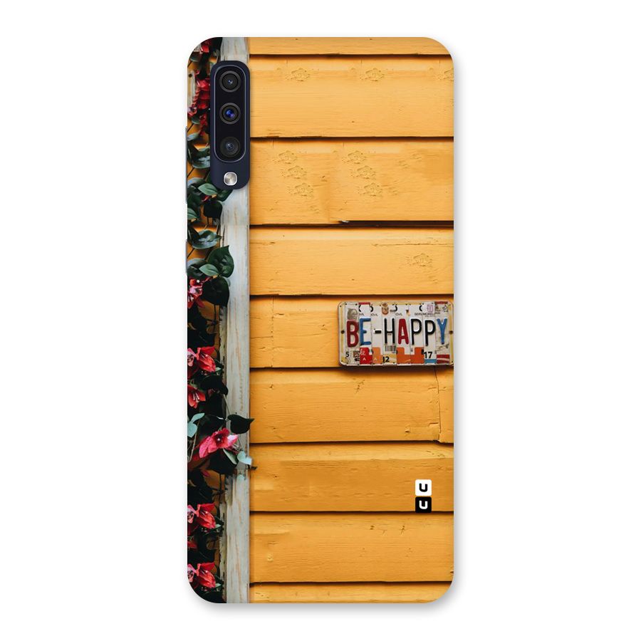 Be Happy Yellow Wall Back Case for Galaxy A50s