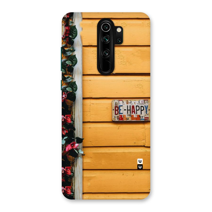 Be Happy Yellow Wall Back Case for Redmi Note 8 Pro