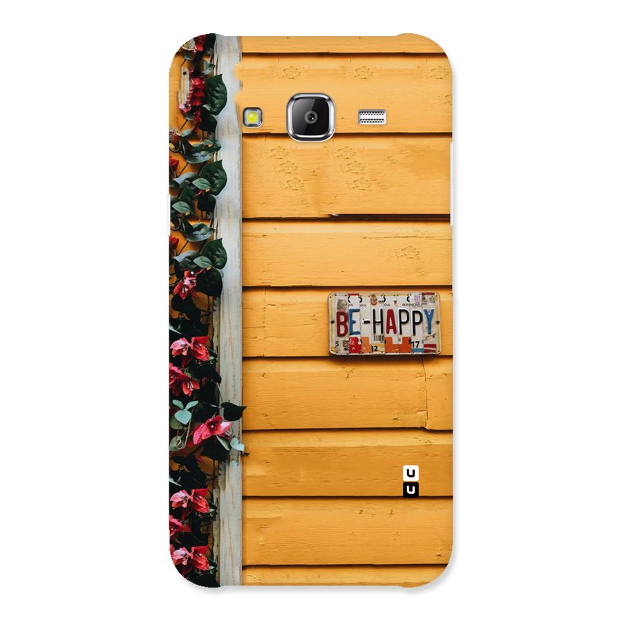 Be Happy Yellow Wall Back Case for Samsung Galaxy J5