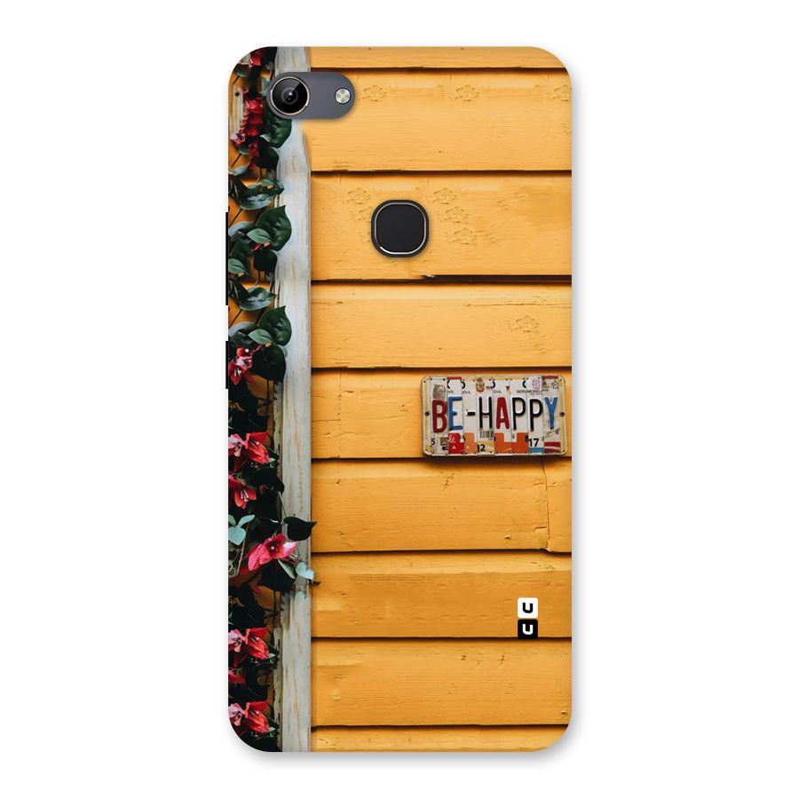 Be Happy Yellow Wall Back Case for Vivo Y81