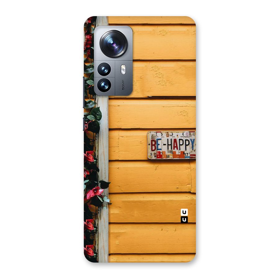 Be Happy Yellow Wall Back Case for Xiaomi 12 Pro