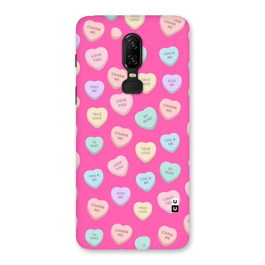 Be Mine Hearts Pattern Back Case for OnePlus 6
