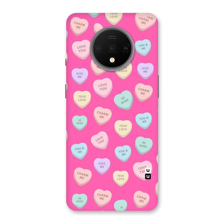 Be Mine Hearts Pattern Back Case for OnePlus 7T