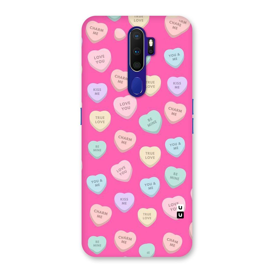 Be Mine Hearts Pattern Back Case for Oppo A9 (2020)