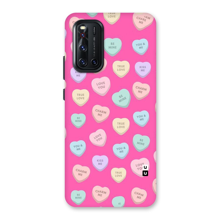 Be Mine Hearts Pattern Back Case for Vivo V19