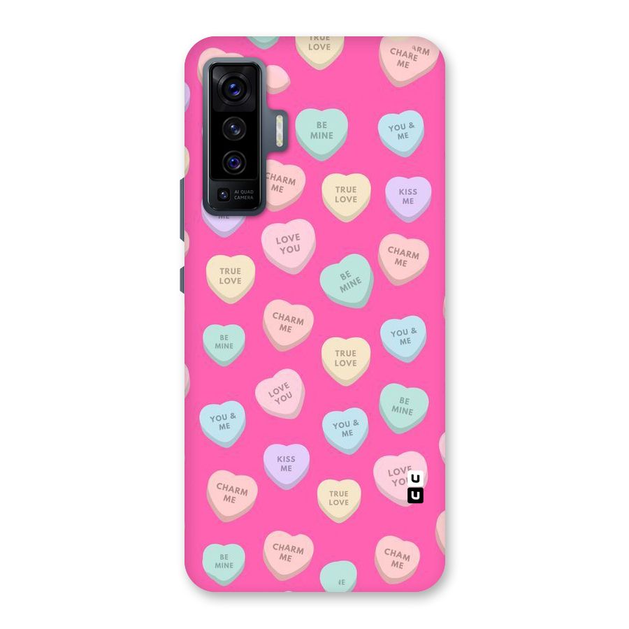 Be Mine Hearts Pattern Back Case for Vivo X50