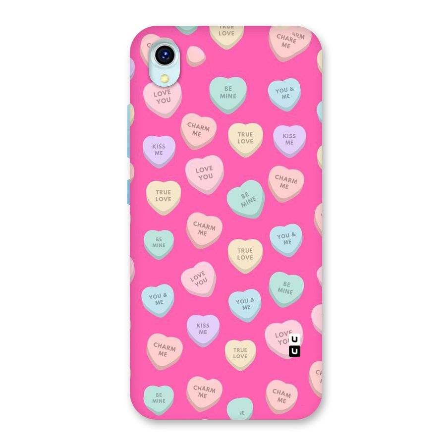 Be Mine Hearts Pattern Back Case for Vivo Y1s