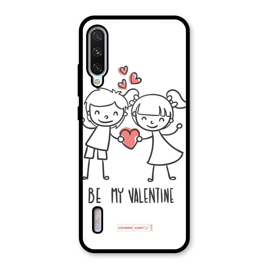 Be My Valentine Glass Back Case for Mi A3