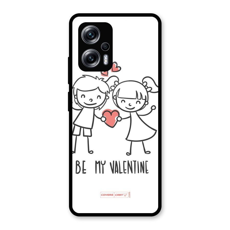 Be My Valentine Glass Back Case for Redmi K50i