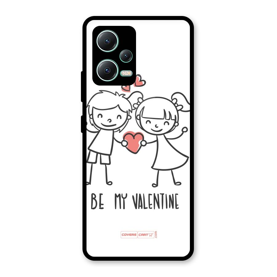 Be My Valentine Glass Back Case for Redmi Note 12 5G
